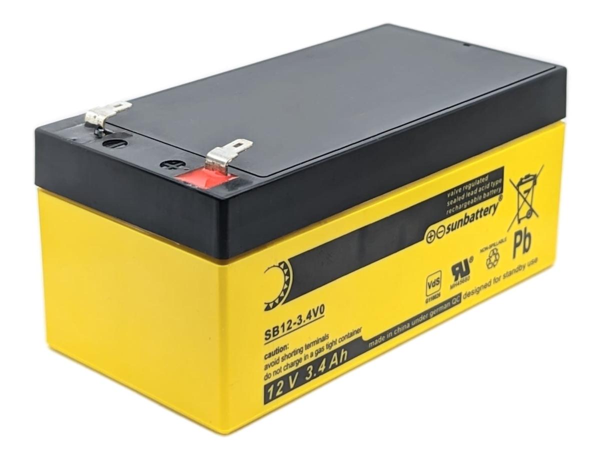 SUN Battery SB12-3.4V0 12V 3,4Ah Blei Akku AGM mit VdS